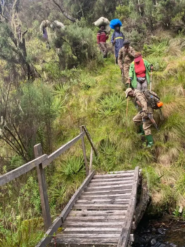 Hiking trail on Mount Elgon