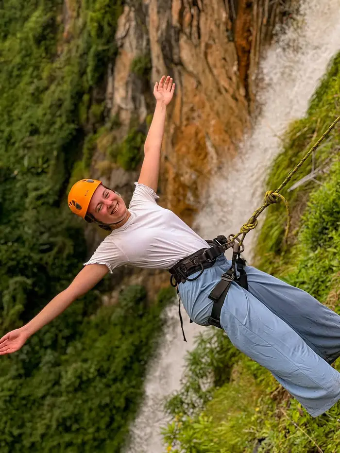 Abseiling Sipi Falls